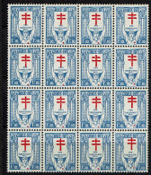 236 Bloc 16  **  LV 1 Croix Déplacées, LV 15  Tache Blanche, LV 12 Points Rouges, Croix En Ballade - 1901-1930