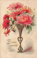 FÊTES ET VOEUX - Nouvel An - Des Fleurs Dans Une Vase - Colorisé - Carte Postale Ancienne - New Year