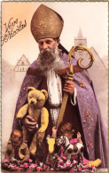 FÊTES ET VOEUX - Saint Nicolas - Saint Nicolas Avec Des Jouets - Colorisé - Carte Postale Ancienne - Sinterklaas