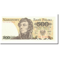 Billet, Pologne, 500 Zlotych, 1982, 1982-06-01, KM:145d, NEUF - Pologne