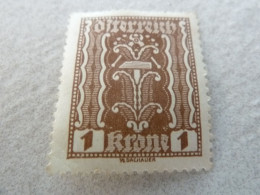 Osterreich - Symbole - Val 1 Krone - Brun - Neuf - Année 1918 - - Steuermarken