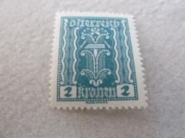 Osterreich - Symbole - Val 2 Kronen - Bleu-vert - Neuf - Année 1918 - - Steuermarken