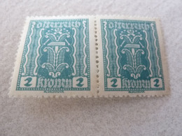 Osterreich - Symbole - Val 2 Kronen - Bleu-vert - Double Neufs - Année 1918 - - Fiscales