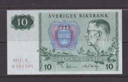 SWEDEN - 1971 10 Kronor UNC/aUNC Banknote As Scans - Sweden