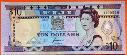 Fii Islands 10 Dollars (1992) Pitsk Yacha UNC - Fiji
