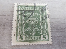 Osterreich - Symbole - Val 5 Kronen - Perforé - Olive - Oblitéré - Année 1918 - - Revenue Stamps