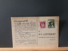 90/540Y   CP  NORGE  1946 - Lettres & Documents