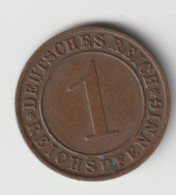DEUTSCHES REICH 1936 D: 1 Reichspfennig, KM 37 - 1 Reichspfennig