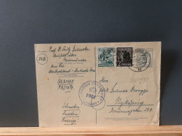 90/547Y CP  ALLEMAGNE 1947  CENSURE - Interi Postali