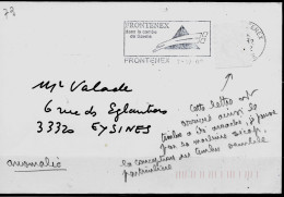 Accident Postal Timbre Arraché Par L'oblitération Flamme =o 74 Frontenex 7-12-02 - Lettres & Documents