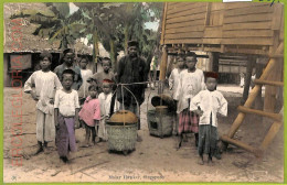 Ae9323 - SINGAPORE -  VINTAGE POSTCARD - Malay Hawker - Ethnic - Asie