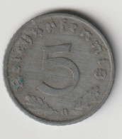 DEUTSCHES REICH 1943 G: 5 Reichspfennig, KM 100 - 5 Reichspfennig