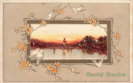 ARTS - Peintures Et Tableaux - Amitié Sincère - Carte Postale Ancienne - Malerei & Gemälde