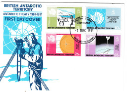 British Antarctic Territory 1981 Antarctic Treaty Anniversary FDC B230920 - FDC