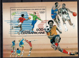 Central African Republic Space, Sport 1983 Los Angeles Olympic Games, Various Sports And Intelsat IV B. - Centrafricaine (République)