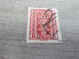 Osterreich - Symbole - Val 1200 K - Rouge - Oblitéré - Année 1918 - - Revenue Stamps