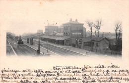 SECLIN (Nord) - La Gare - Arrivée Du Train - Précurseur Voyagé 1902 (2 Scans) - Seclin