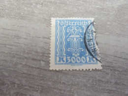 Osterreich - Symbole - Val 3000 K - Bleu Clair - Oblitéré - Année 1918 - - Revenue Stamps