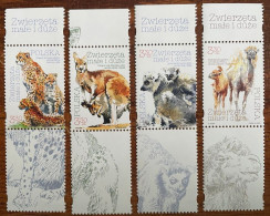 Poland 2020. Small And Large Animals. Fauna. Mi 5210-13.2 Sets & Labels. MNH - Unused Stamps