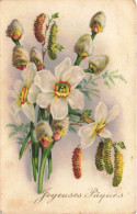 FLEURS -  Joyeuses Pâques - Carte Postale Ancienne - Blumen