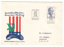 Finlande - Lettre De 1961 - Oblit Helsinki - Urho Kekkonen - Président - - Covers & Documents