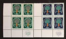 1960 - United Nations UNO UN ONU - World Forestry Congress - Tree - 2x4 Stamps   Unused - Ongebruikt