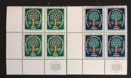 1960 - United Nations UNO UN ONU - World Forestry Congress - Tree - 2x4 Stamps   Unused - Neufs