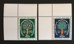 1960 - United Nations UNO UN ONU - World Forestry Congress - Tree -  Unused - Ungebraucht