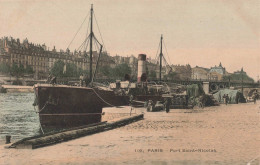 FRANCE - Paris - Port Saint Nicolas - Colorisé - Carte Postale Ancienne - Autres Monuments, édifices