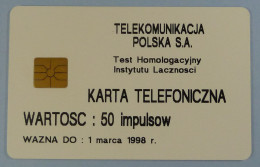 POLAND - Chip - Test - KARTA TELEFONICZNA - 50 Units -  Used - Pologne