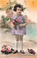 ENFANTS - Gelukkic Nieuwjaar - Portrait D'une Enfant - Colorisé - Carte Postale Ancienne - Portretten