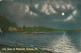 Lake Grove By Moonlight, Auburn, Maine - Auburn