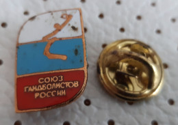 Handball Federation Of RUSSIA Vintage Enamel  Pin - Pallamano