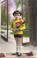 ENFANTS - Portrait D'une Enfant - Bonne Année - Colorisé - Carte Postale Ancienne - Retratos