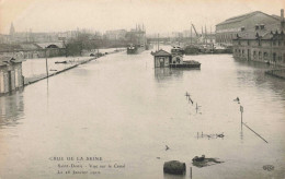 FRANCE - Paris - La Grande Crue De La Seine - Saint Denis - Vue Sur Le Canal - Carte Postale Ancienne - La Crecida Del Sena De 1910