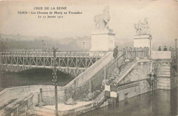 FRANCE - Paris - La Grande Crue De La Seine - Les Chevaux De Marly Au Trocadéro - Carte Postale Ancienne - Inondations De 1910