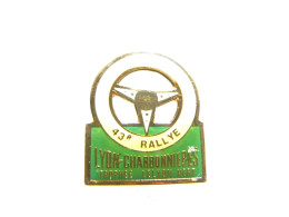 PIN'S    RALLYE LYON  CHARBONNIÈRES - Rallye