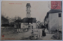 BRANGUES. - Rue Principale - CPA 1907 - Brangues