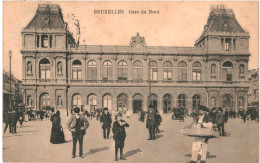 CPA Carte Postale Belgique Bruxelles Gare Du Nord 1920    VM72373 - Ferrovie, Stazioni