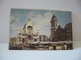 BRUXELLES  BELGIUM BELGIQUE MARCHE STE CATHERINE  CPA 1958 - Markten