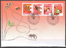 Poland 2013 Insects Butterflies - Mi 4642-45 - FDC - Oblitérés