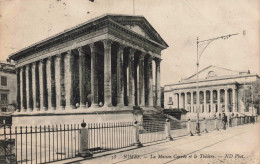 FRANCE - Nimes - La Maison Carrée Et Le Théâtre - Carte Postale Ancienne - Nîmes