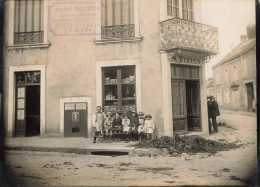 Conlie * RARE Photo Ancienne * Epicerie Centrale M. VIVIEN Rue De Sillé & Rue Principale * Cachet Architecte A. BOUTIER - Conlie