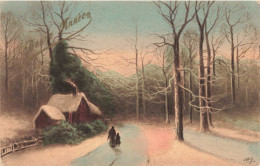 ARTS - Tableau - Paysage Enneigé - Carte Postale Ancienne - Peintures & Tableaux