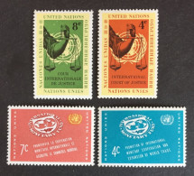 1961 - United Nations UNO UN - International Court Of Justice  And Int. Monetary Fund - Unused - Unused Stamps