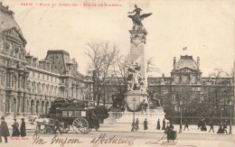 FRANCE - Paris - Place Du Caroussel - Statue De Gambetta - Carte Postale Ancienne - Markten, Pleinen