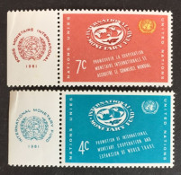1961 - United Nations UNO UN - International Monetary Fund - Promouvoir - Unused - Unused Stamps