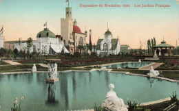 BELGIQUE - Bruxelles - Les Jardins Français - Colorisé - Carte Postale Ancienne - Wereldtentoonstellingen