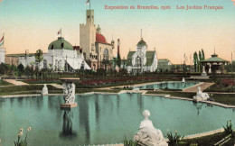 BELGIQUE - Bruxelles - Les Jardins Français - Colorisé - Carte Postale Ancienne - Universal Exhibitions