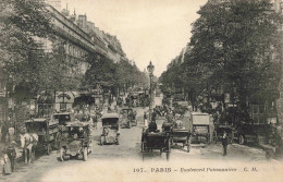 FRANCE - Paris - Boulevard Poissonnière - Animé - Carte Postale Ancienne - Parks, Gardens
